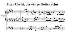 4-37 BWV 601 JSB Herr Christ